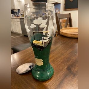 Lolita Hand Painted Golf Sport Pilsner Glass "19th Hole Finally" - Bar Man Cave